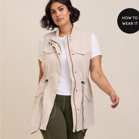 Torrid Happy Camper Ripstop Active Vest - Picture 1 of 5